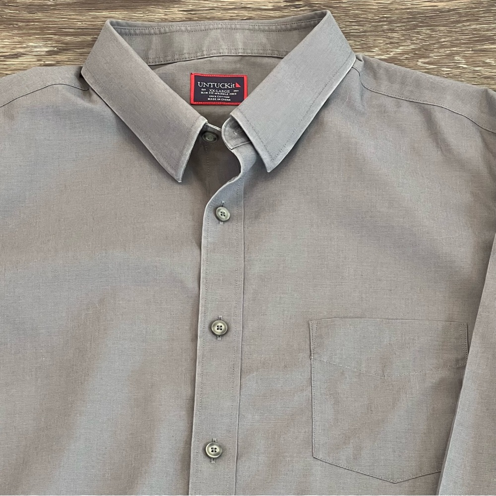 UnTuckit Men's Button Up SLIM FIT-WRINKLE FREE Shirt Size 2XL‎